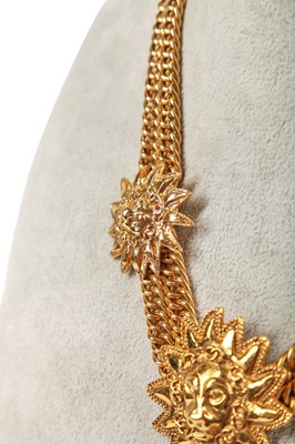 Lot 12 - A Chanel lion-mask necklace, 1989