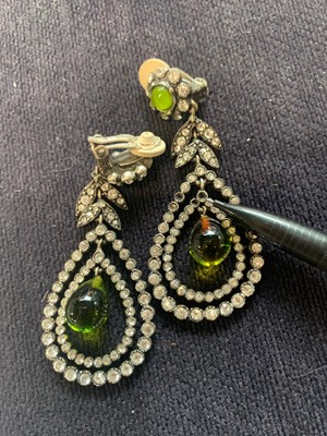 Lot 67 - A pair of Christian Dior/ John Galliano by Goossens carved amethyst earrings, probably Spring-Summer 1998