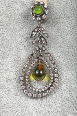 Lot 67 - A pair of Christian Dior/ John Galliano by Goossens carved amethyst earrings, probably Spring-Summer 1998