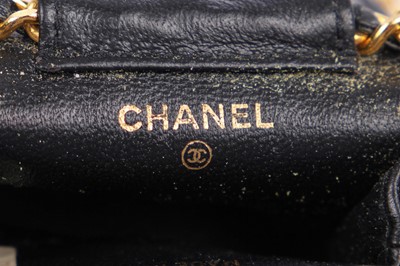 Lot 1 - A Chanel micro mini quilted velvet bag, 1980s-90s