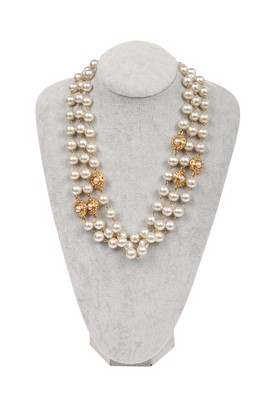Lot 14 - A Chanel extra long 'pearl' sautoir, 1984