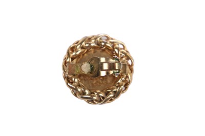 Lot 25 - A pair of Chanel gilt metal clip-on earrings, Autumn-Winter 1986-87 couture collection
