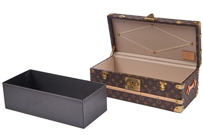 Lot 64 - A Louis Vuitton mini Malle Fleurs Trunk, modern