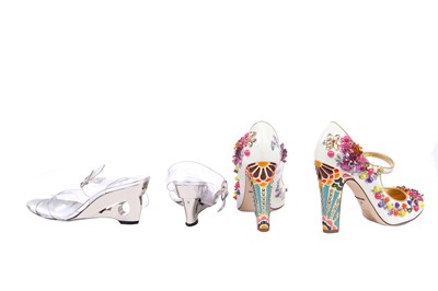 Lot 85 - Six pairs of designer shoes, modern