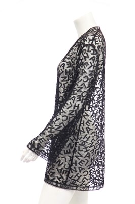 Lot 45 - A Chanel black lace jacket, 1990s