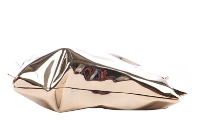 Lot 67 - An Anya Hindmarch gilt brass 'crisp packet' clutch, modern