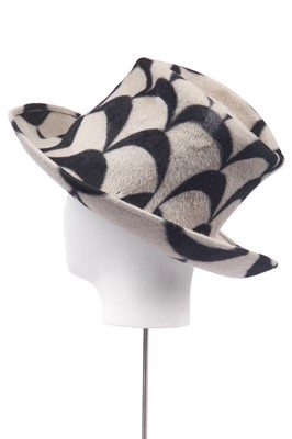 Lot 31 - Two Philip Treacy felt hats, 1990s-2000s