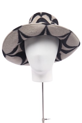 Lot 74 - Two Philip Treacy felt hats, 1990s-2000s