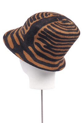Lot 74 - Two Philip Treacy felt hats, 1990s-2000s