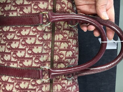 Lot 65 - A Dior monogrammed canvas clutch, 1970s