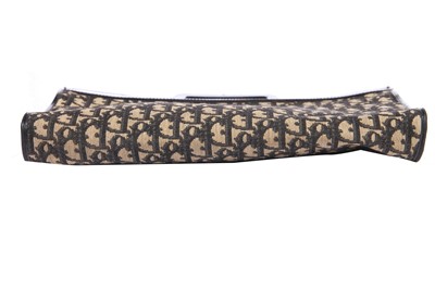 Lot 65 - A Dior monogrammed canvas clutch, 1970s