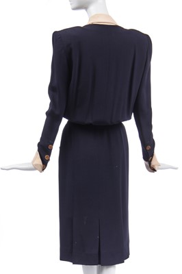 Lot 29 - Jerry Hall's Chanel couture crêpe de chine dress, Spring-Summer 1985