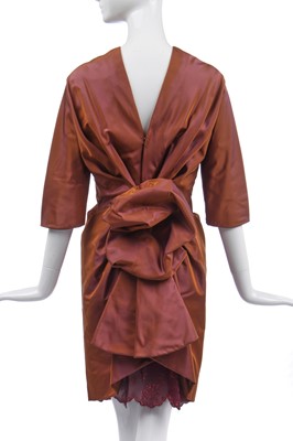 Lot 128 - A Christian Lacroix couture shot-silk cocktail dress, Autumn-Winter 1990