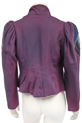 Lot 267 - A group of clothing in shades of purple, black and blue, 1970s-early 1980s