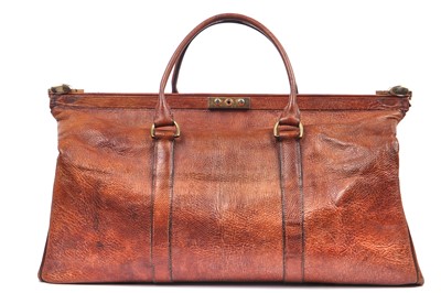 Lot 94 - A Caroline Groves handmade 'Shipwreck' leather Gladstone bag, 1990s