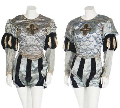 Lot 359 - Two de Basil Ballets Russes Cavalier costumes from 'Le Pavillon d'Armide', after a design by Benois, 1950s