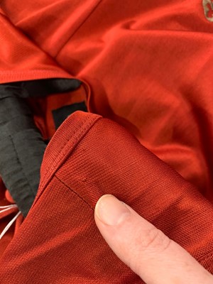 Lot 193 - A Jean Paul Gaultier embroidered red jersey jumpsuit, circa 1994