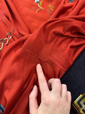 Lot 193 - A Jean Paul Gaultier embroidered red jersey jumpsuit, circa 1994