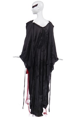 Lot 77 - Jordan's well-worn vintage black leather jacket with heart padlock attached to zip pull