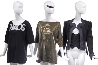 Lot 81 - A group of Jordan's Vivienne Westwood clothing in mainly black cotton, modern