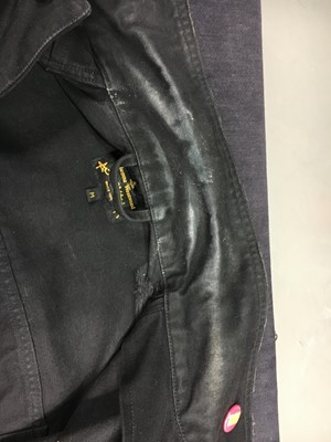Lot 75 - Jordan's Vivienne Westwood frayed black denim jacket, modern