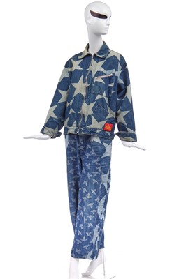 Lot 82 - Jordan's Vivienne Westwood star-printed denim ensemble, 'Mini-Crini' collection, Spring-Summer 1985