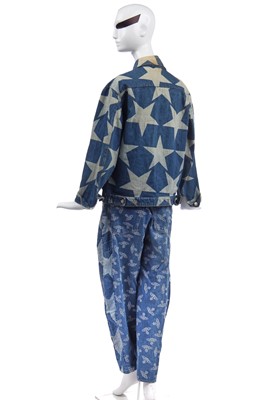 Lot 82 - Jordan's Vivienne Westwood star-printed denim ensemble, 'Mini-Crini' collection, Spring-Summer 1985