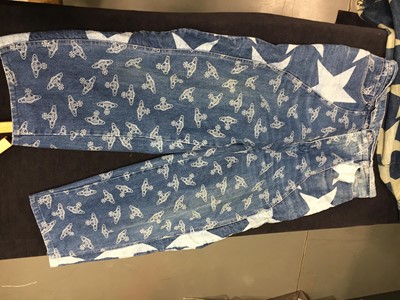 Lot 82 - Jordan's Vivienne Westwood star-printed denim ensemble, 'Mini-Crini' collection, Spring-Summer 1985