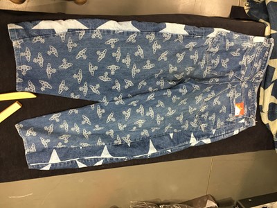 Lot 82 - Jordan's Vivienne Westwood star-printed denim ensemble, 'Mini-Crini' collection, Spring-Summer 1985