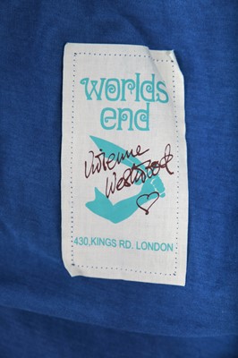 Lot 84 - Jordan's Vivienne Westwood 'Loyalty to Gaia' blue jersey toga dress, circa 2017
