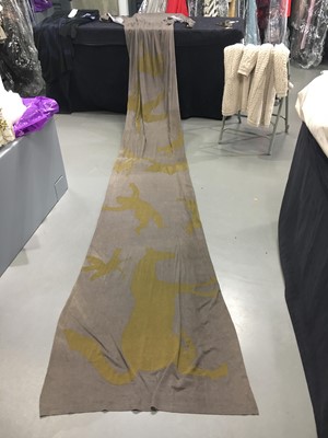 Lot 86 - Jordan's Vivienne Westwood 'Loyalty to Gaia'  tan jersey toga dress, circa 2017