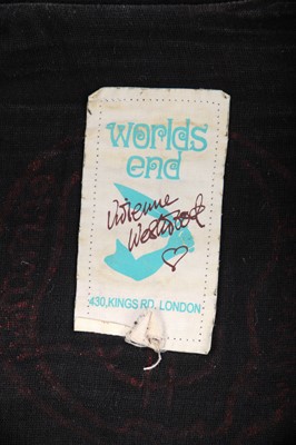 Lot 87 - Jordan's Vivienne Westwood black muslin 'Seditionaries' re-edition shirt, modern