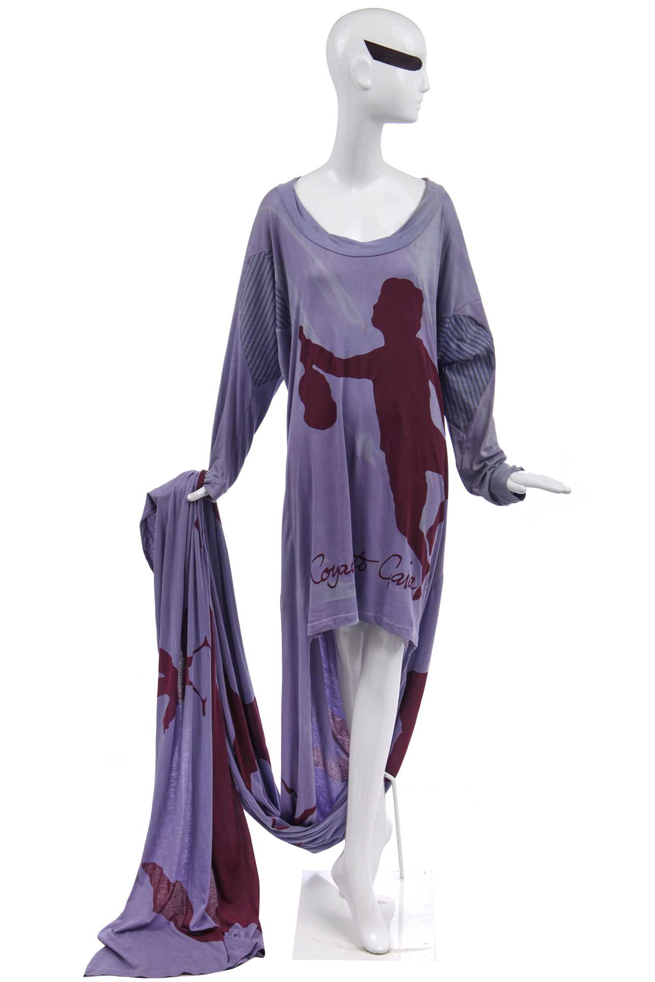 Lot 88 - Jordan's Vivienne Westwood 'Loyalty to Gaia' lilac cotton jersey toga dress, 2017