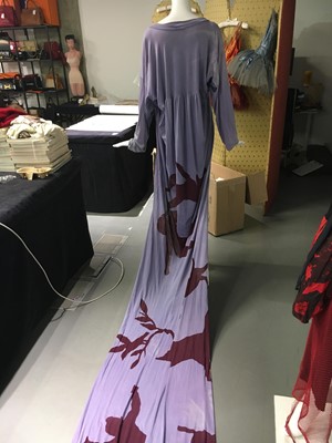 Lot 88 - Jordan's Vivienne Westwood 'Loyalty to Gaia' lilac cotton jersey toga dress, 2017