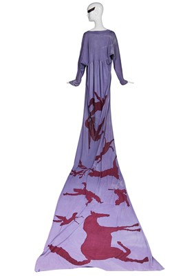 Lot 88 - Jordan's Vivienne Westwood 'Loyalty to Gaia' lilac cotton jersey toga dress, 2017
