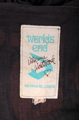 Lot 89 - Jordan's Vivienne Westwood 'Too Fast To Live, Too Young To Die' black muslin bondage shirt, modern