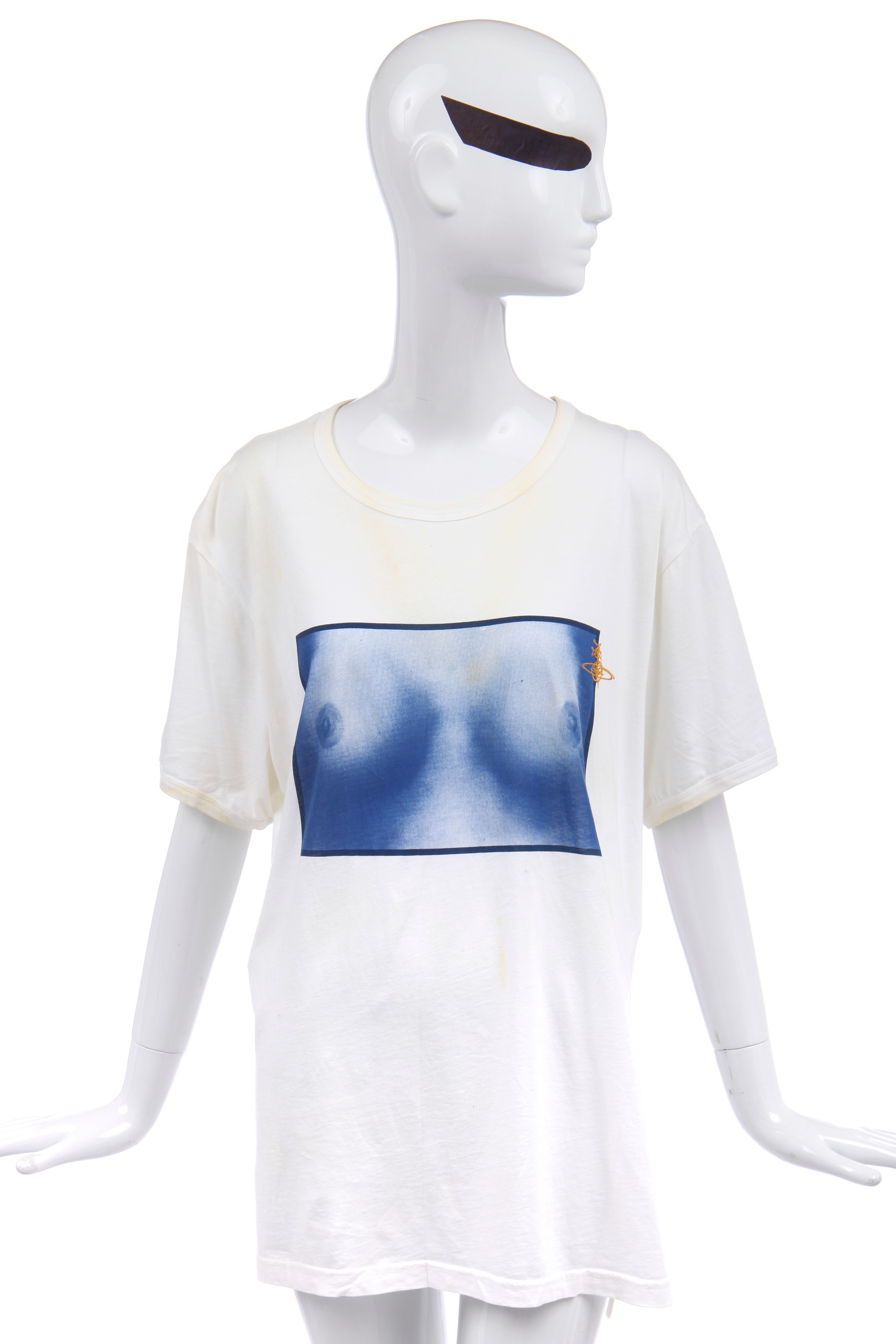 Vivienne Westwood - ヴィヴィアン Tits Print T Lot 85 - Jordan's Vivienne Westwood 'Tits' printed