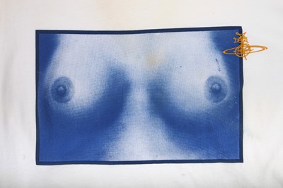 Lot 85 - Jordan's Vivienne Westwood 'Tits' printed white cotton T-shirt, modern