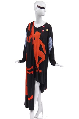 Lot 92 - Jordan's Vivienne Westwood 'Loyalty to Gaia' black cotton jersey toga dress, circa 2017