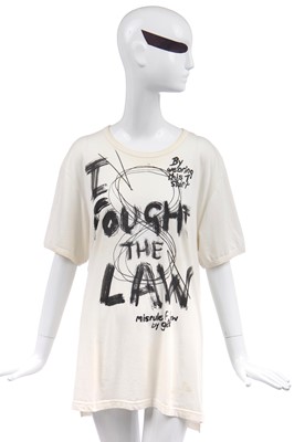 Lot 93 - Jordan's Vivienne Westwood 'I Fought The Law' cotton T-shirt, modern