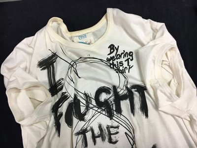 Lot 93 - Jordan's Vivienne Westwood 'I Fought The Law' cotton T-shirt, modern