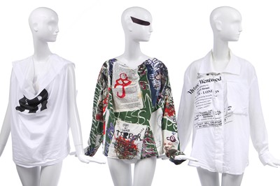 Lot 94 - Jordan's Vivienne Westwood white cotton culottes, 'Pirates' collection, Autumn-Winter 1981-82