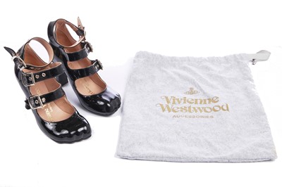 Lot 73 - A pair of Jordan's Vivienne Westwood patent leather high-heeled shoes, modern