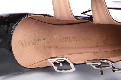 Lot 73 - A pair of Jordan's Vivienne Westwood patent leather high-heeled shoes, modern
