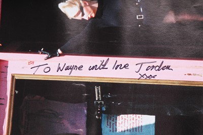 Lot 96 - A 'Sex Pistols' poster signed by Jordan, date unknown