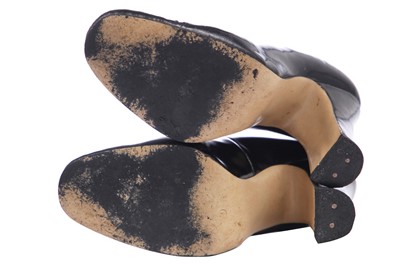 Lot 69 - Jordan's Vivienne Westwood patent leather 'Miss Marple' courts, 'Time Machine' collection, Autumn-Winter 1988-89