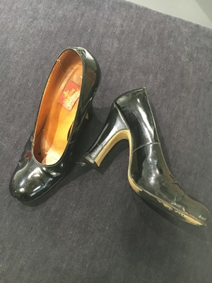 Lot 69 - Jordan's Vivienne Westwood patent leather 'Miss Marple' courts, 'Time Machine' collection, Autumn-Winter 1988-89
