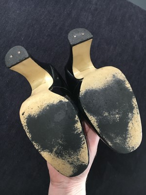 Lot 69 - Jordan's Vivienne Westwood patent leather 'Miss Marple' courts, 'Time Machine' collection, Autumn-Winter 1988-89