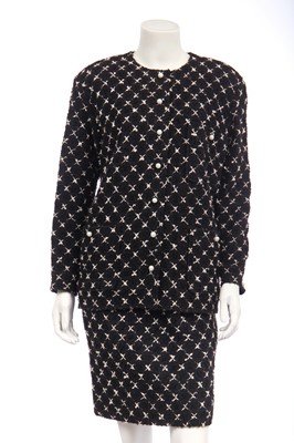 Lot 37 - A Chanel bouclé wool suit, modern
