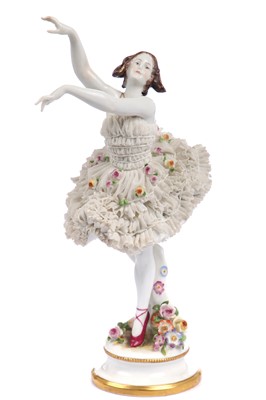 Lot 317 - Three Pavlova porcelain figurines, 1920s-1981